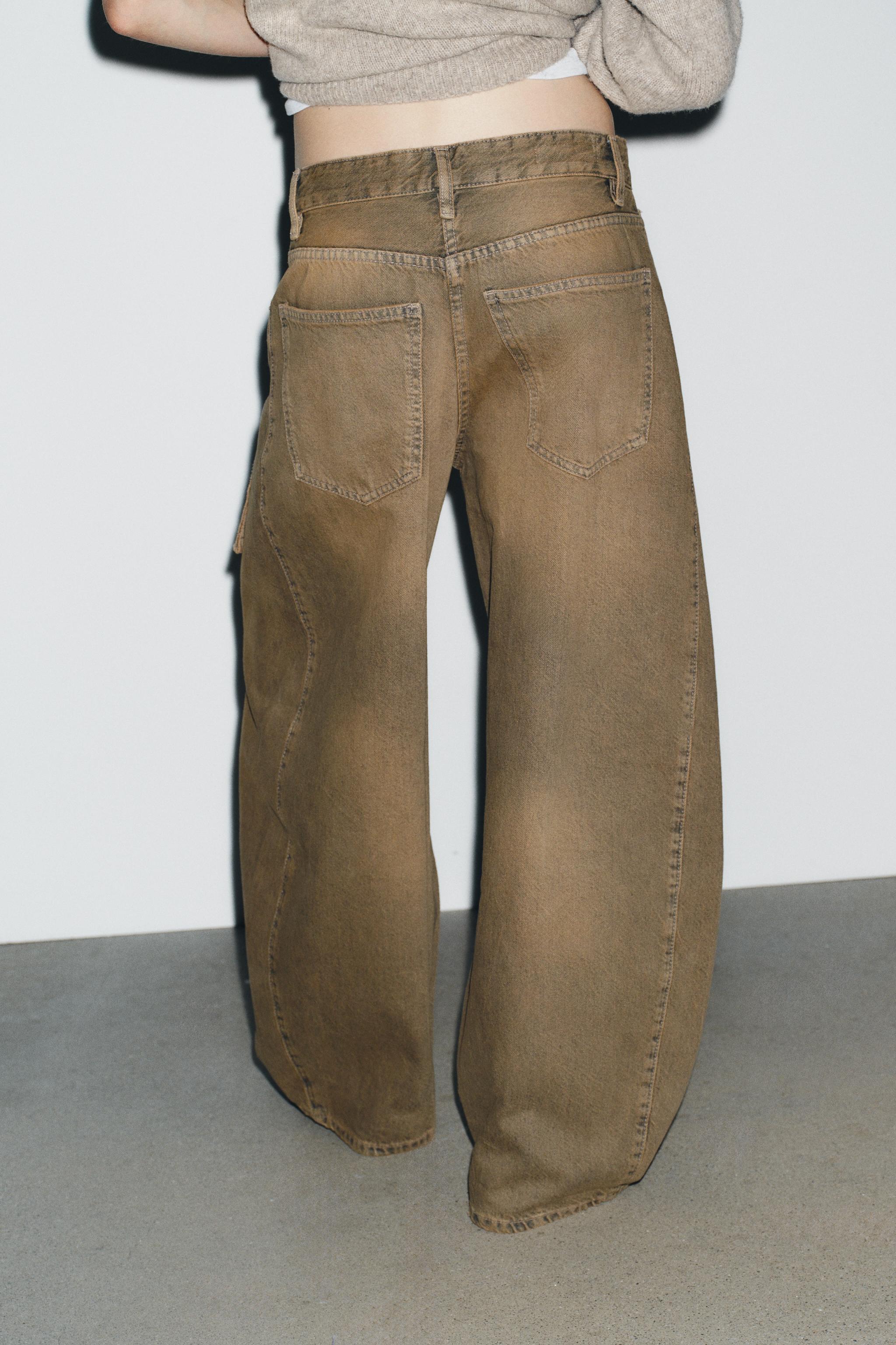 TRF OVERSIZE BARREL LOW-RISE JEANS